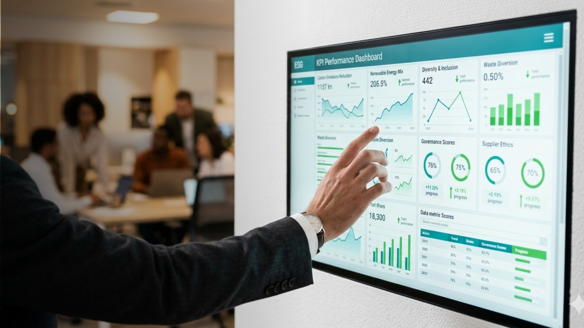 Sustainability reporting and carbon performance data for business decision-making