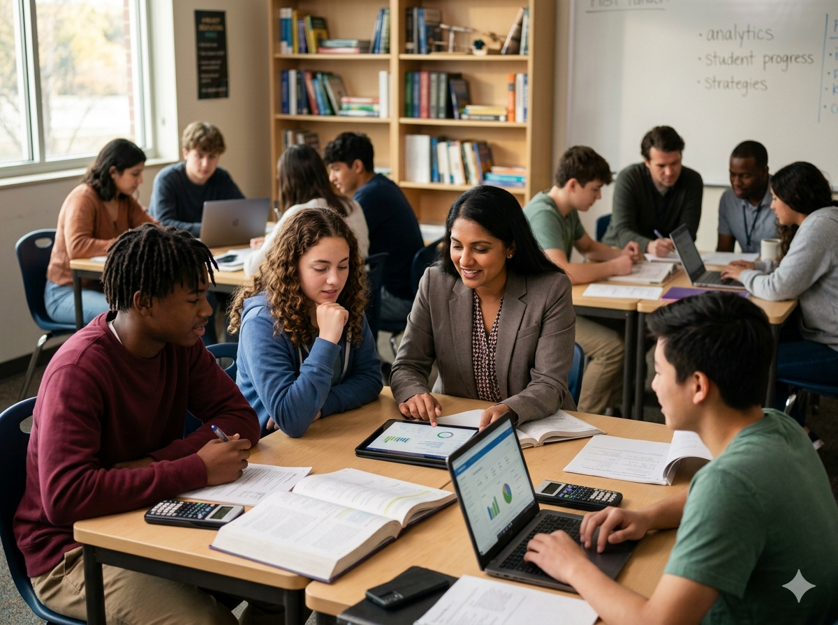 Students achieving academic success