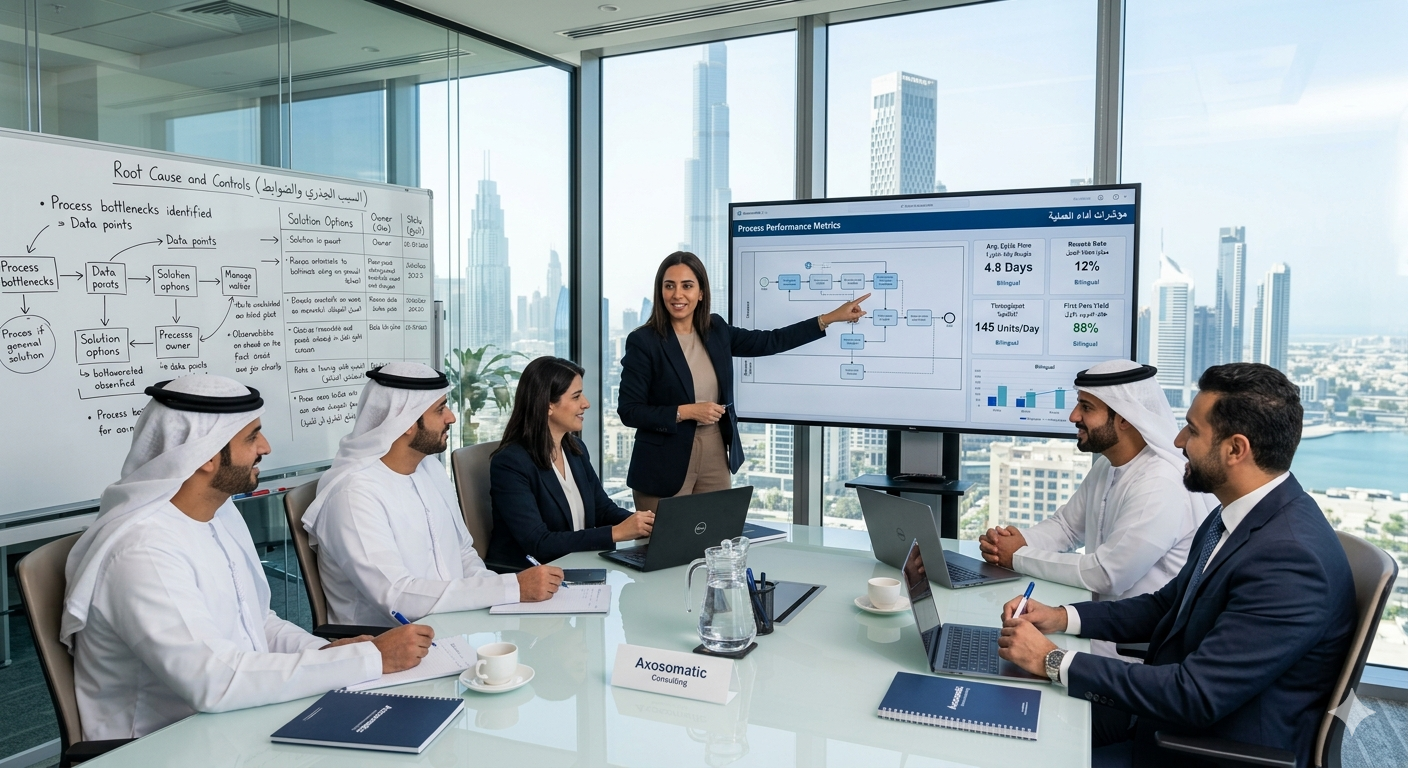 Business process improvement and workflow redesign in a digital operations environment