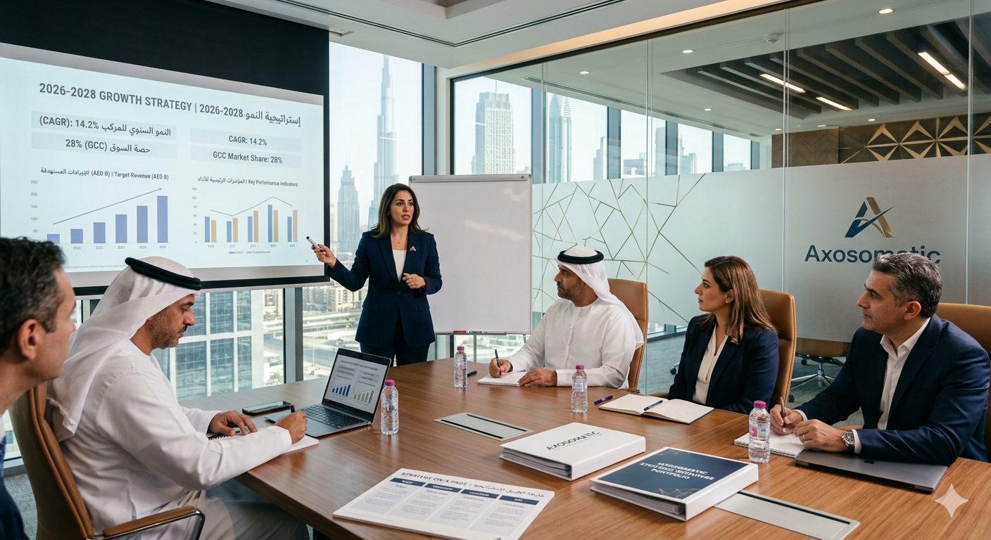 Strategic planning meeting supported by analytics and performance review