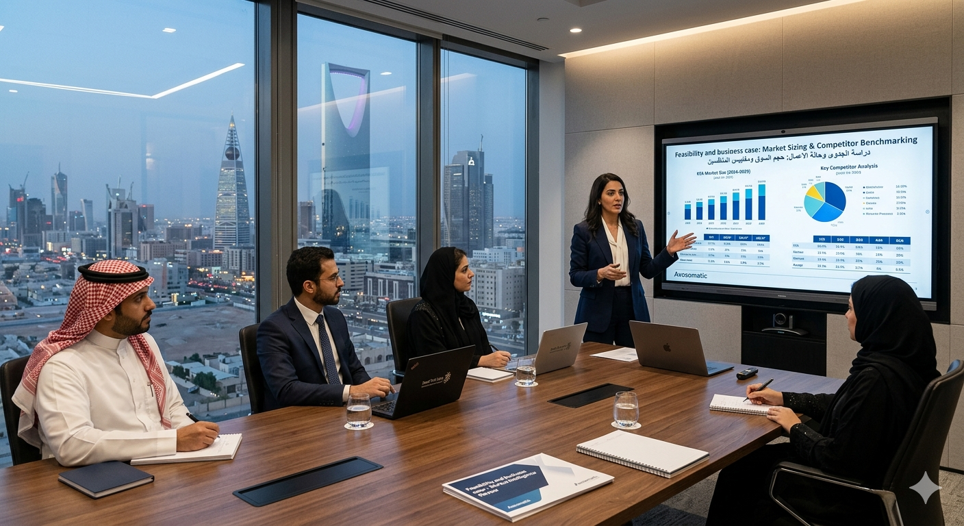Market research and decision intelligence dashboard for business growth